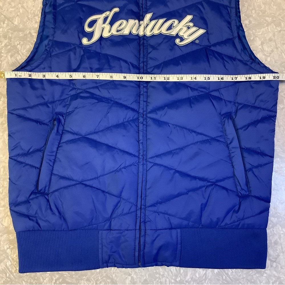 Colosseum University of Kentucky Wildcats Women’s Micro Puffer Vest Size L - Picture 6 of 13